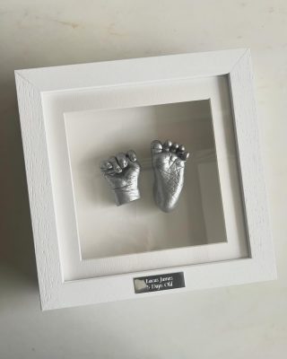 Five tiny fingers and five tiny toes of five day old Lucas.

This frame is the most popular I make - a White frame with a Silver detailing on digits and plaque. 

Thanks so much for coming in @chanellaird. Will let you know when I’m in next do you can come and collect. Xx

For more information on our newborn sessions contact us...
Website: http://edenbabyphotography.com
Instagram: @edenbabyphotography
Email: hello@edenmedia.uk.com
Phone: 07758617740

#babyfootandhandcasting #babyfootcastingliverpool
#babycastingframes
#babycastingliverpool
#newbornfootandhandcasting #newbornfootcastingliverpool
#newborncastingframes
#newborncastingliverpool #newbornphotographerliverpool
#babyphotoshootliverpool #liverpool #liverpoolbabyphotographer #liverpoolbaby #liverpoolphotographer #liverpoolmums #familyphotographerliverpool #mumsofliverpool #mumtobe #babyshowerliverpool #babyshowergifts